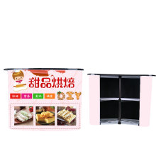 Showing Pop up Display counter Stand Advertising Portable Promotion Table